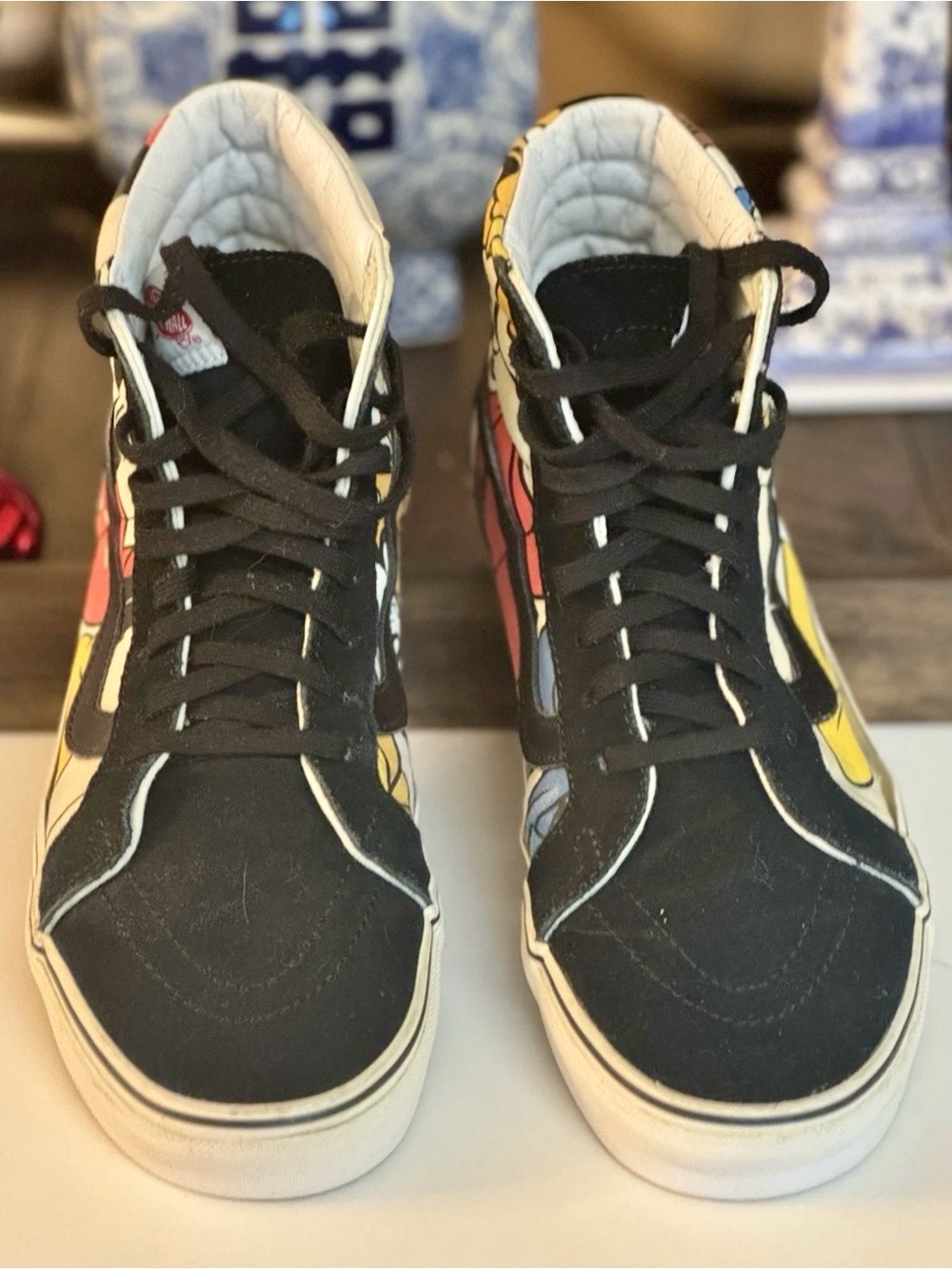 Retired Disney Gang Vans High-Top Sneakers in Mickey, Donald, Pluto, & Goofy - Picture 13 of 13